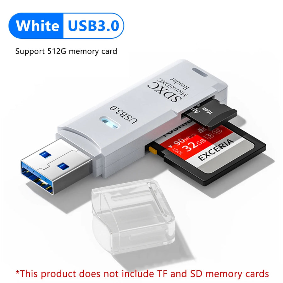 Lector USB 2 en 1 para Tarjetas SD y MicroSD