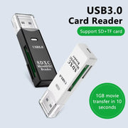 Lector USB 2 en 1 para Tarjetas SD y MicroSD